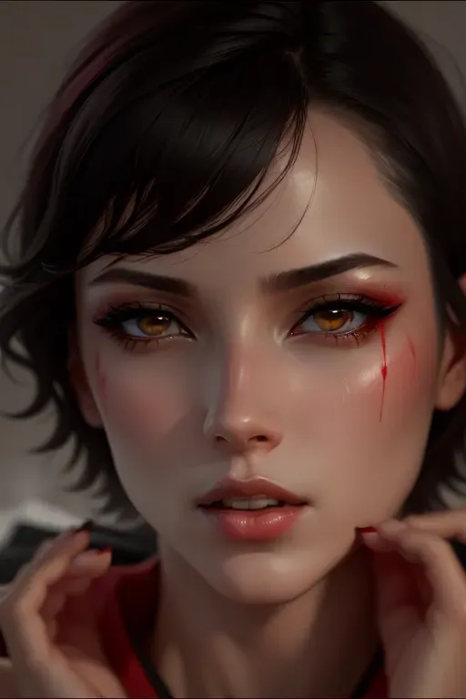 1girl, half body, detailed face, beautiful::5, gorgeous::5, attractive::5, pretty::5, stunning::5, sexy::5, flawless::5, shapely::5, sensual, dirty::5, fatal, lethal, deadly, hurt::5, bruised::5, feudal japan::5, japanese , seductive, surprised, startled, stunned, attacked, ambushed, assaulted, frightened, terrified, alarmed, scared, spooked, panicked, fearful, terrorised, moody lighting::5, night::5, short hair, dark hair, black hair, parted hair, almond shaped eyes, thin lips, solo , masterpiece, ultra high res, professional, photo referenced::5, soft feminine facial features, 27 years old, slender, slim, lean, lithe, pale skin, stockings, thin stockings, black stockings::5, saliva, saliva dripping, summer, thin clothing, sweat, sweaty skin, shiny skin, purple eyeliner, small breasts::5, feet, foot, toes, sole, dorsal, head twisted, head turned, breasts covered, leg bent, bare feet, bare foot, blood::5, bleeding::5, pain::5, crimson, lingerie::5, grey lingerie, bra::5, grey bra, skirt