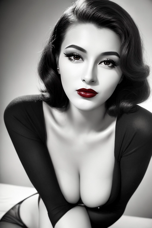 1950s full color abstract art deco illustrated photorealistic lithograph ,(Jean Dunand),
gorgeous thin 18 year old skinny girl, beautiful face, sensual lips, alluring eyes, eyeliner, red lipstick , red painted fingernails, (((looking into camera lens))), ((looking into my eyes)), (fuck me expression),((flirting with me)),(((sexually provocative smile))),