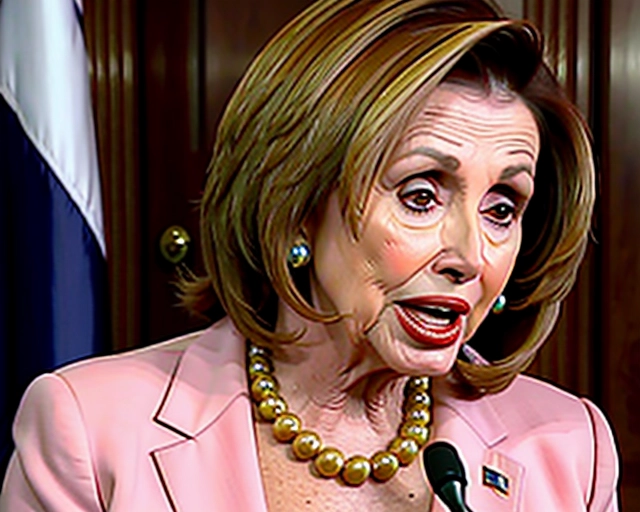 Nancy pelosi crying getting her massive tits groped from behind