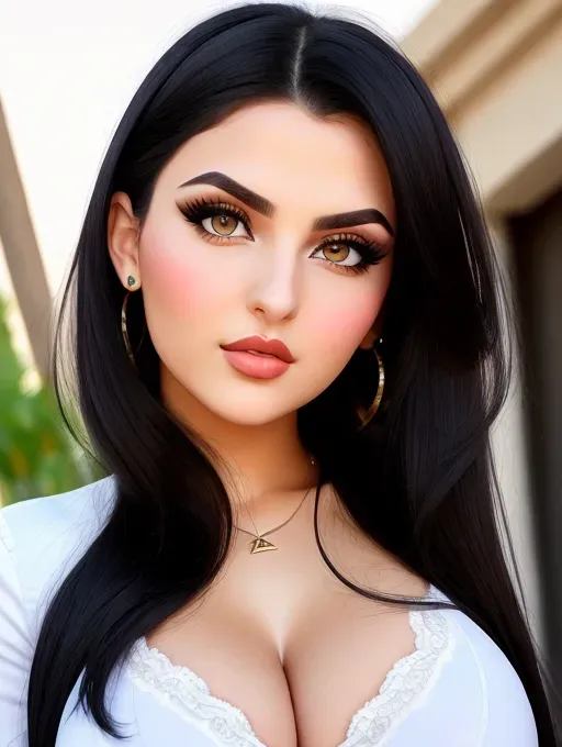 Gorgeous young Albanian woman, photo cute attractive young face, large wide doe eyes, light colored eyes, big plump lips, huge gigantic boobs, (gigantic tits), raven-black hair, sexy, thin, slim waist, tight olive-colored military fatigues, photorealistic, best quality, ultra high resolution
