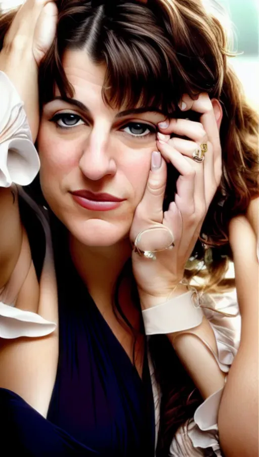 Dopamine Girl Erotic Mayim Bialik Hand On Face Hand Teasing Jgbmm27qbwy