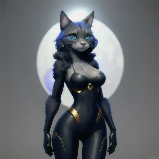 a furry catgirl tech-specialist, simple background, best quality, sci-fi, standing straight, looking at viewer, sfw, detailed eyes, high resolution, masterpiece, high quality, character portrait, character bust, beautiful eyes, insanely beautiful