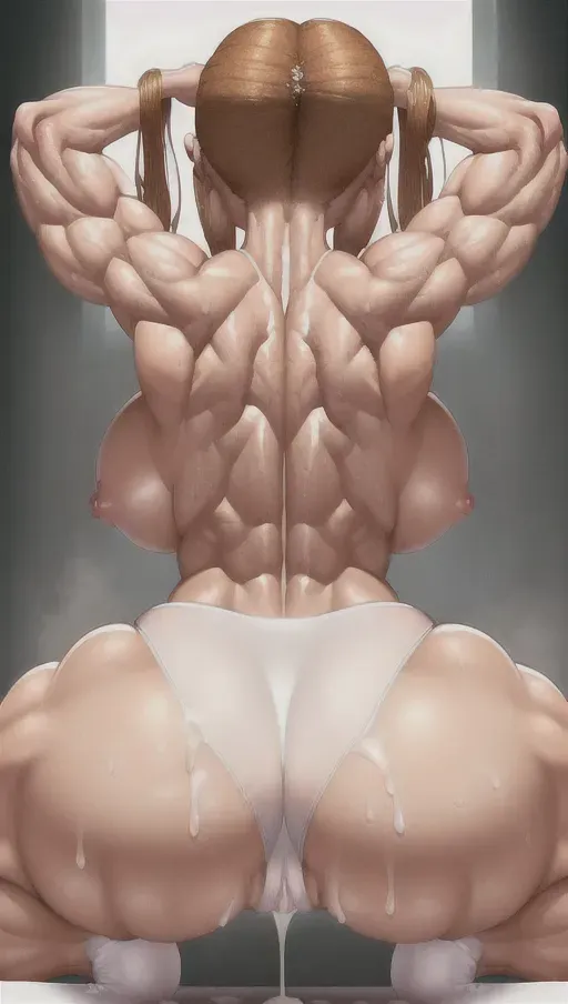 ((mindbroken sweating light dressed cum drooling whore that is fucked and abused as human fucktoy sex slave cum dump for weeks enjoying abuse as human toilet she is one very athletic muscular girl with strong abs perfect tits hard nipples tight naked pussy)), cum is dripping out of her pussy and ass, (the girl is drooling cum and has cum all over her body and enjoys an intense orgasm), ((from behind))