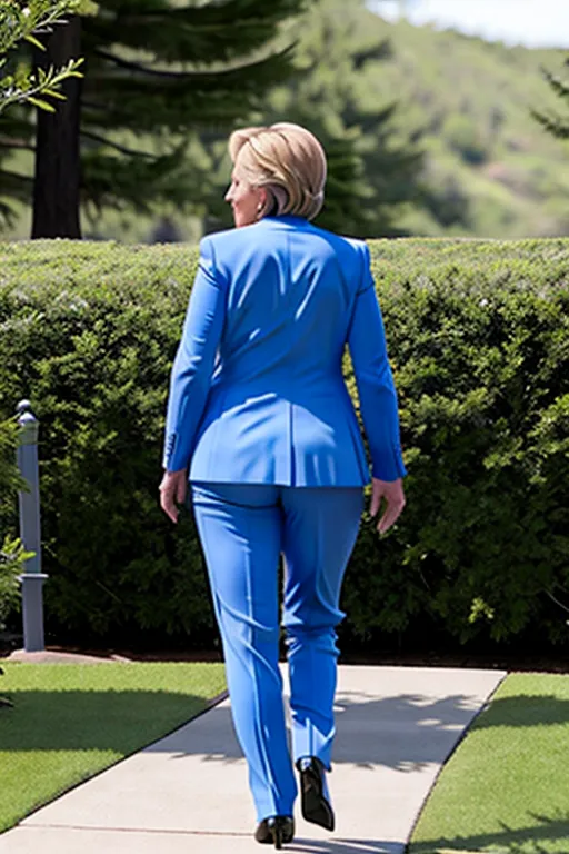 Hillary Clinton wearing pantsuit nice ass ots carried