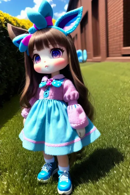 a image of,a e-girl, lopunny