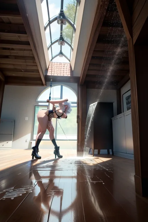 An extreamly high-quality,8k,professionally shot on a high end digital camera,professionally rendered in 8k,ultra hi definition,ultra realistic,photoreal, erotic hyper-realistic photo of
Teagan Croft, full body in frame,1boy, cum on breasts, short white hair in a curly bob, smiling into camera, realistic, solo_focus, tongue, uncensored, perfect pretty face, accurate body,big bimbo breasts, very erotic
Background is a highly detailed public mens urinal, with excessive ammounts of men using the urinal
wearing a thick leather and metal sex harness and choker with huge spikes straps and padlocks
dildo
teagan is covered in cum dpmg_face_cum_v1
Teagen is dripping with cum <lora:bukkake:1>
Teagan is hosing the floor with cum <lora:female ejaculation:1>
Teagan holds a key in her hand
