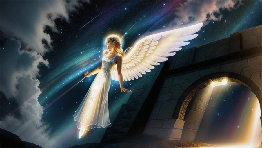 a 64k high detailed photo of the Light seen in Near Death Experience Research, (((Angelic Lighting))), Tunnel of Light, Celestial Lighting, Ethereal Lighting,