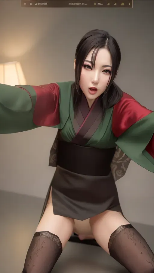 1girl, half body, detailed face::5, beautiful::5, attractive::5, sexy::5, flawless::5, shapely::5, sensual, dirty::5, fatal, lethal, deadly, hurt::5, bruised::5, feudal japan::5, japanese , seductive, surprised, startled, stunned, attacked, ambushed, assaulted, frightened, terrified, alarmed, scared, spooked, panicked, fearful, terrorised, moody lighting::5, night::5, short hair, dark hair, black hair, parted hair, almond shaped eyes, eyes open::5, eyes wide::5, eyes wide open::5, thin lips, solo , masterpiece, ultra high res, professional, photo referenced::5, 23 years old, young adult::5, slim, pale skin, stockings, thin stockings, black stockings, kimono, dark red kimono, saliva, saliva dripping, summer, thin clothing, sweat, sweaty skin, shiny skin, purple eyeliner, small breasts::5, pain::5, head tilt, mouth open, mouth agape, parted lips, bending, bent, 1 character, long sleeves::5, green eyes, loose top, feet, foot, dorsal, thin socks, stockings, black stockings,