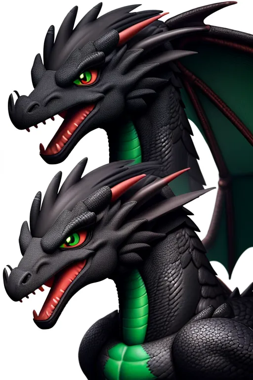 A male wingless anthropomorphic dragon with a small vertical black stripe with green,
medium snout, two bright green cocks,