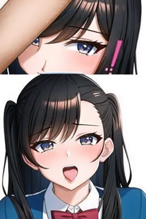 A Guy Eating A Girls Ass, E-Girl, Close up, horny expression
