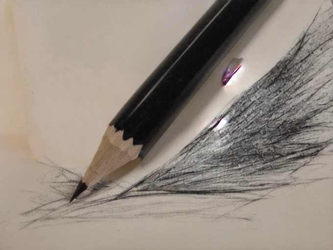 A pencil drawing