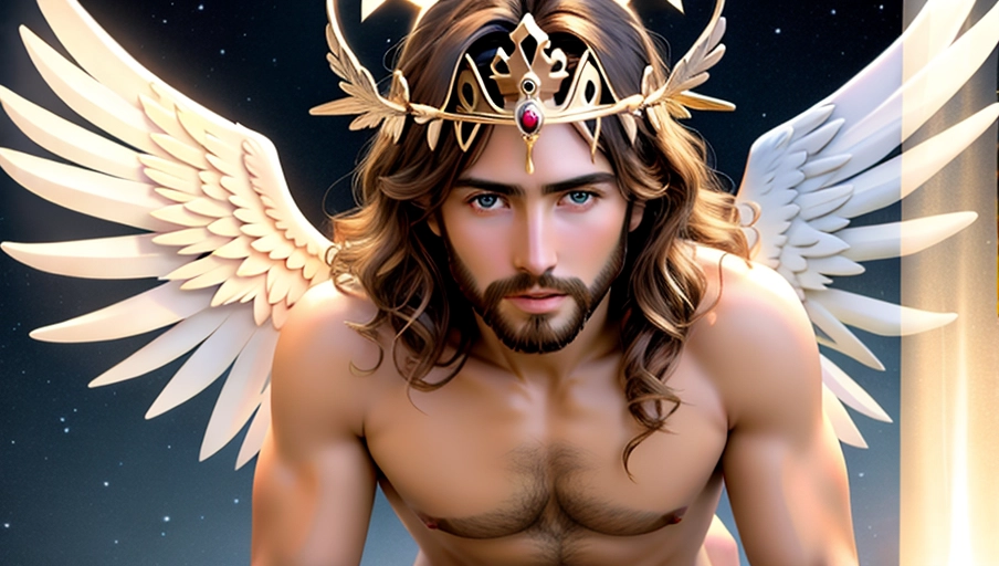 An 64k high-quality high-detailed Hyper-realistic body shot of Jesus Christ,
(((Male)))
God
Love
Care
Compassion
Hope
Happiness
Magic
Morality
Crown
Angel Wings
Halo
Jesus
nudity
(((nude)))
beautiful
