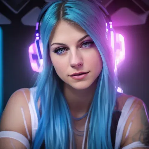 Dopamine Girl Close Up Shot 21 Year Old Melissa Benoist Caucasian A Gothic Streamer Slim 