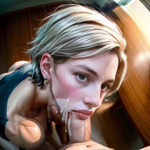 (((Delighted))), (Facial cum), big cock, pov,
solo, kneeling,
<lora:dpmg_muscle_girl:0.5>, thin fit, dyke,
high cheekbones, pale, milf, short hair,
Sweating,
<lora:dpmg_add_detail:1.0>, (best quality),
beautiful, masterpiece, dpmg_side_deepthroat_v1 dpmg_face_cum_v1 <lora:headpat:1> <lora:dpmg_add_detail:1>
