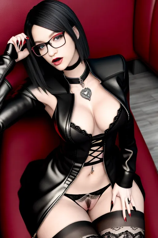 Sexy emo slut, wearing glasses, dpmg_pov_blowjob_v1