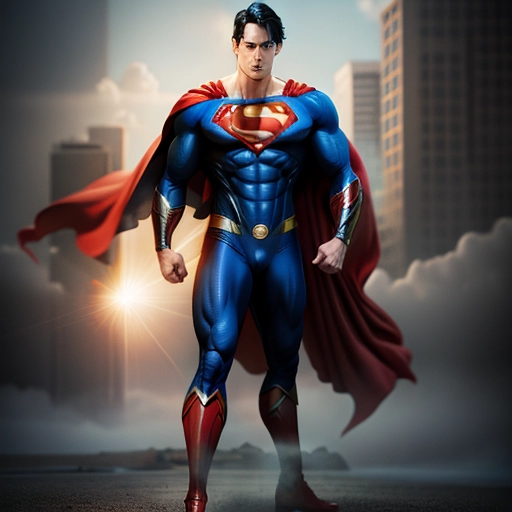 superman naked full body