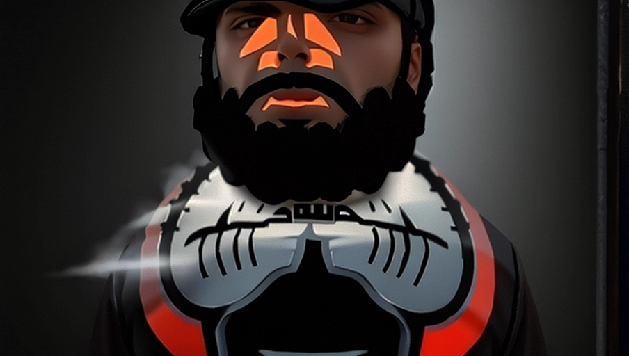 a terrorist with a bomb on his chest