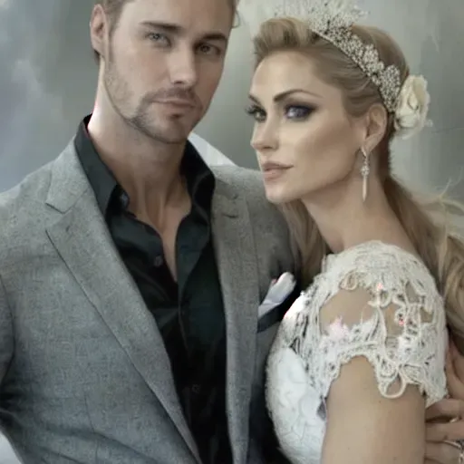 Portrait of Justin and Catherine, beauty, gorgeous couple, hot, match the inspiration image close