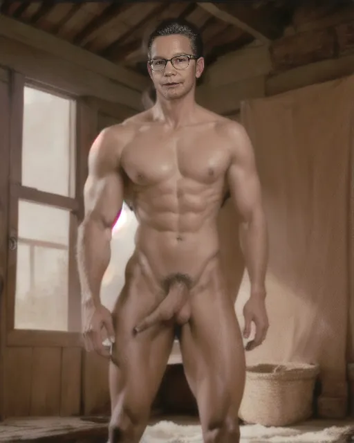 Fit nude male, horse body from waist down, human body from waist up.