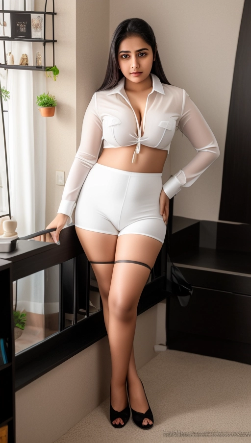 professional photograph of a 20 years old indian girl exposing ((deep cleavage)) and ((thick thighs)),
cute face, cute eyes, realistic cute face, highly detailed cute face,
highly realistic cute face, reflective eyes, cute eyes,
deep cleavage,
black cloths,