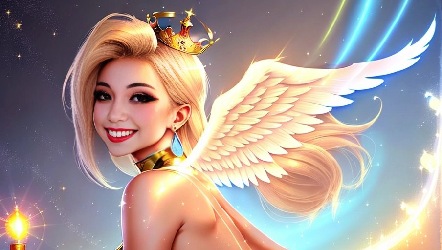 a 64k high detailed photo of body shot of Female HDR Professional ((In outfit))) ((Has sex Attire)) Godly Ultra Detailed Best Quality Most Detailed ((Angel Wings)) Angelic Lighting Love Hope Magic casting Crown Smiling Queen happy Glory Warrior Angels Angelics Positivity Happiness ecstasy enraptured sweaty saving God Royalty Morality Goodness True Good Power Force Authority Ethical Saviour Halo short Hair Always and Forever Sentimental in heat hot ultra hot best best lighting tantric Neutral Brilliant Logical Compassionate Perfect Perfection Exciting Integrity Winged Courage Purity Harmony Beauty mark on upper lip ((Female)) Ethereal Lighting Celestial Lighting (((With Clothes))) ((With God Item)) ((God Tech)) with items of power God Wings ((Afterlife Light)) ((((Flirting))))
Faith in Female (Perfect Tits) (Perfect Ass) (Love Worship) ((Happy Expression)) ((smiling))