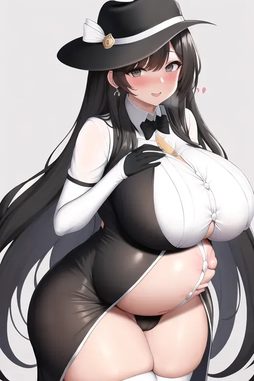 black and white High school dress, Busty boobs, Camel toe, cowgirl, giant cock, pregnant