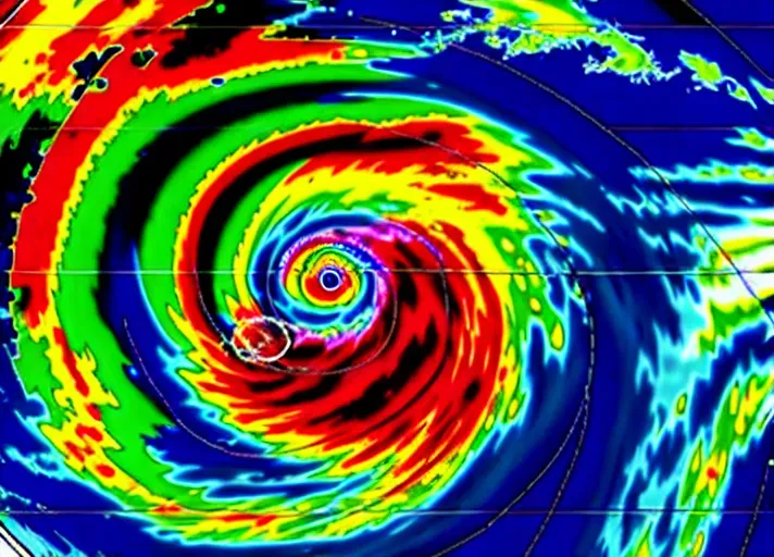 image of hurricane ivan, radar, weather, doppler,