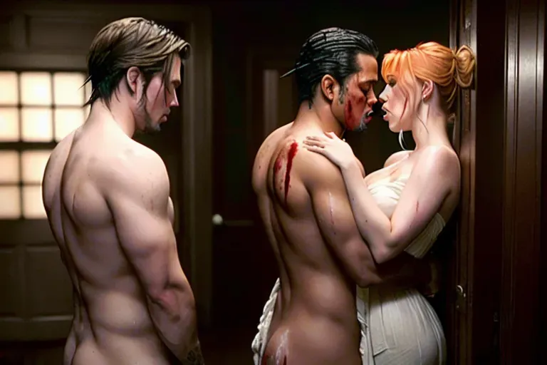 8k photorealistic photo of, a guy, raping scared tear faced naked scarlett johansson in her butt, forced sex,crying, makeup messy, ((1 guy)), ((1 girl)), bloody,dpmg_side_doggy_v1, doggystyle, rape, dungeon, sex, forced sex