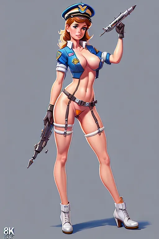 pilot girl A sketch character design for a sexy easter high quality 8k high details