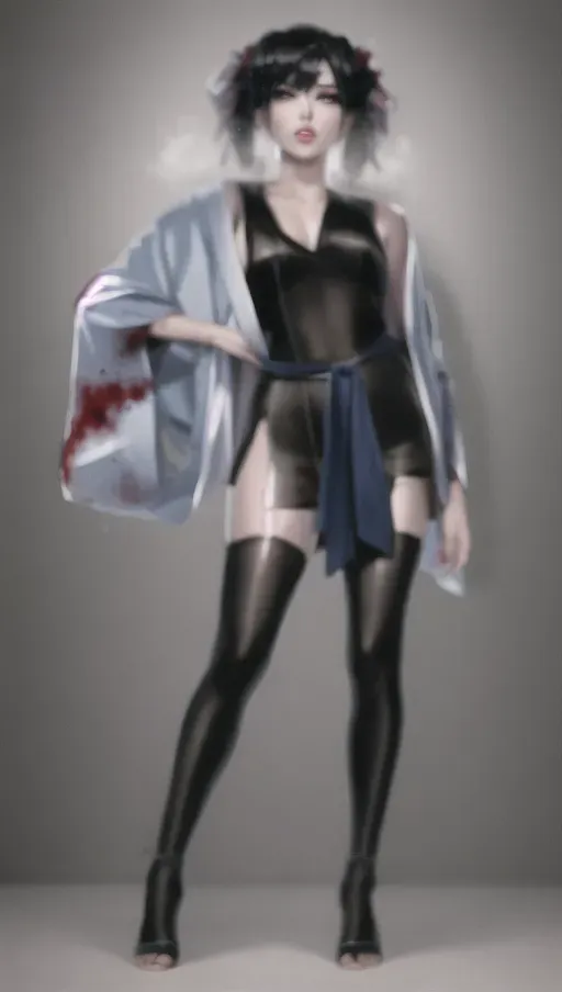 1girl, half body , detailed face, beautiful::5, gorgeous::5, attractive::5, pretty::5, stunning::5, sexy::5, flawless::5, shapely::5, sensual, dirty::5, fatal, lethal, deadly, hurt::5, bruised::5, feudal japan::5, japanese , seductive, surprised, startled, stunned, attacked, ambushed, assaulted, frightened, terrified, alarmed, scared, spooked, panicked, fearful, terrorised, moody lighting::5, night::5, short hair, dark hair, black hair, parted hair, almond shaped eyes, thin lips, solo , masterpiece, ultra high res, professional, photo referenced::5, soft feminine facial features, 27 years old, slender, slim, lean, lithe, pale skin, stockings, thin stockings, black stockings::5, kimono, dark blue kimono, saliva, saliva dripping, summer, thin clothing, sweat, sweaty skin, shiny skin, purple eyeliner, small breasts::5, head twisted, head turned, bra, blood::5, bleeding::5, pain::5, crimson, feet, foot, dorsal, barefoot, bare feet, toes, toe, head tilt, mouth open, mouth agape, parted lips, bending, bent, 1 character, upper body leaning, upper body forward, upper body bent, arms by the side, turning, head turned,