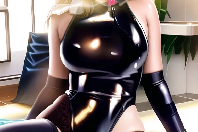 photorealistic, wet,large breasts, (thigh highs), (ahegao),shiny swimsuit,leotard, seethrough,vagina showing, fucked, spandex, constraints, show face and limbs