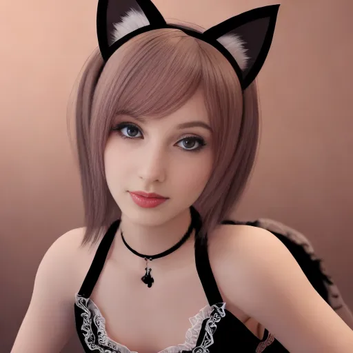 <lora:bukkake:1>, realistic accurate face, looking at camera, small breasts, cum on breasts, cum on face, cum in hair, flat chest, breasts exposed, sexy eyes, dressed like a maid, cat ears,