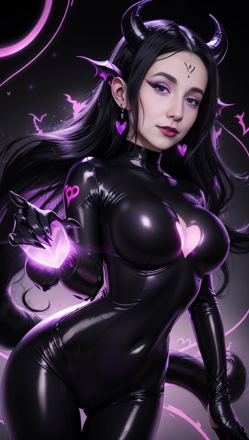 best quality, (((ultra high res))), (((detailed face and eyes))), (perfect face), (big shining heart choker), earrings, jewelry, (((big glowing succubus mark))), ((((big glowing succubus bodymark)))), (conjuring), witch, ((very long voluminous hair)), (((black gloves))), (((black hair))), (((symbiote goo hair))), (((golden bracelet))), (((huge golden hair cuff))), (((black skintight neckholder))), ((face closeup)), lipstick, (((((black demon tail))))), ((black long sleeves)), ((purple glowing heart)), (((demon mark))), heart on womb, (((straight black hair))), ((purple glowing clothes)), ((purple luminescent)), (((huge cameltoe))), ((((purple goo everywhere)))), (((symbiote girl))), ((((symbiote goo suit full cover)))), ((goo tail)), (((((bodysuit full cover))))), (((very very huge boobs))), (((bedroom))), ((heart pasties)), ((from below))