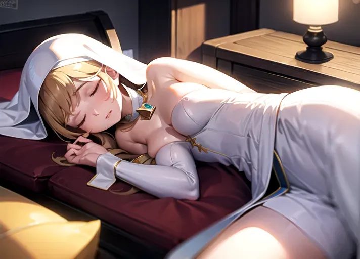 virgin mary sleeping