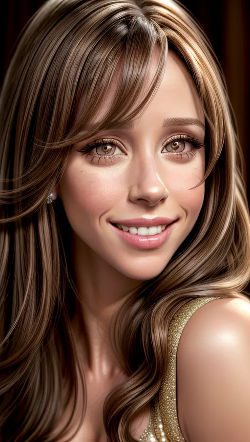 A high resolution highly detailed facial portrait photography of Jennifer Love Hewitt, seductive smile, glamorous hairstyle,
realistic detailed hair, realistic detailed skin, realistic detailed eyelashes, detailed eyes,
professional makeup, accurate skin,
pretty teeth, textured skin, pores,
masterpiece,
<lora:dpmg_add_detail:1>
