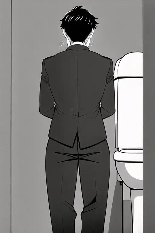Guy having sex with toilet monster