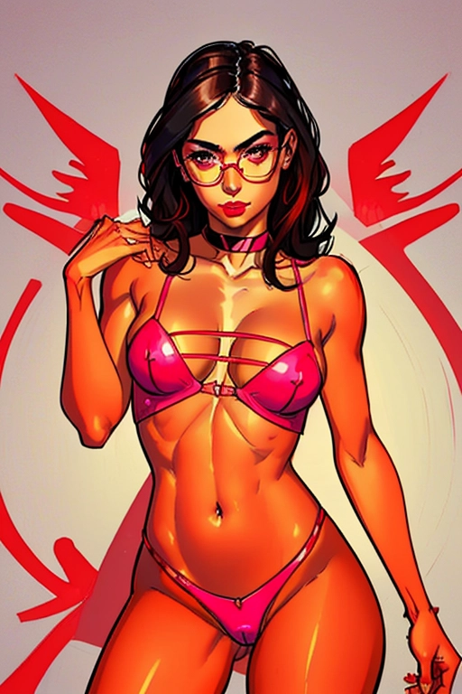 Alexandria Ocasio-Cortez, beautiful, half naked, medium dark hair, round glasses, red lipstick, soft and curvy build, small perky breasts, thin waist, thicc ass, full thighs, smooth legs, cute feet, scruffled un buttoned casual shirt, pink lingerie, showing us her aroused naked pussy, throbbing aroused clit, naked pussy, naked ass, throbbing brown anus, walking In a hotel room at night alone, ((high definition)), ((4k quality)), ((excellent lighting)), ((great shading)), ((pristine detail)), ((really clear picture)), ((beautiful vibrant colors)), ((accurate at lower prompt guidence)), ((ultra realistic)), (((five fingers per hand))), (((two arms per person))), (((two legs per person))), (((two hands per person))), (((two feet per person))), ((((100 percent according to prompt))))