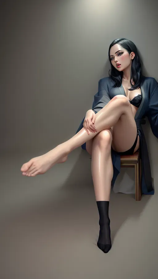 1girl, half body , detailed face, beautiful::5, gorgeous::5, attractive::5, pretty::5, stunning::5, sexy::5, flawless::5, shapely::5, sensual, dirty::5, fatal, lethal, deadly, hurt::5, bruised::5, feudal japan::5, japanese , seductive, surprised, startled, stunned, attacked, ambushed, assaulted, frightened, terrified, alarmed, scared, spooked, panicked, fearful, terrorised, moody lighting::5, night::5, short hair, dark hair, black hair, parted hair, almond shaped eyes, thin lips, solo , masterpiece, ultra high res, professional, photo referenced::5, soft feminine facial features, 27 years old, slender, slim, lean, lithe, pale skin, kimono, dark blue kimono, saliva, saliva dripping, summer, thin clothing, sweat, sweaty skin, shiny skin, eyeliner, small breasts::5, head twisted, head turned, bra, blood::5, bleeding::5, pain::5, feet, foot, dorsal, toes, toe, head tilt, mouth open, mouth agape, parted lips, bending, bent, 1 character, upper body leaning, upper body forward, upper body bent, arms by the side, turning, head turned, breast covered, chest covered, kimono, skirt, stockings, thin stockings, black stockings, thin socks,
