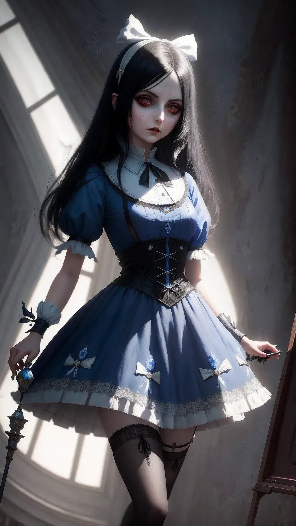 Vintage Gothic Alice Madness Returns Dress Style Digital Painting ·  Creative Fabrica