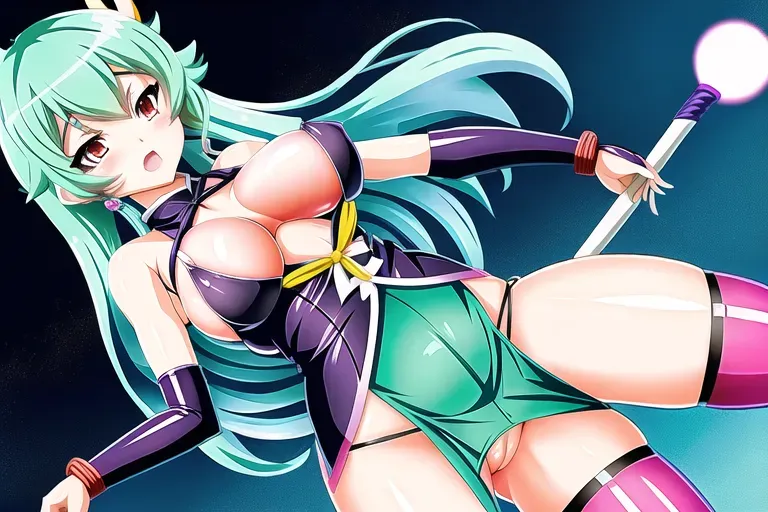 Shinobu kocho from demon slayer, show boobs, tits.