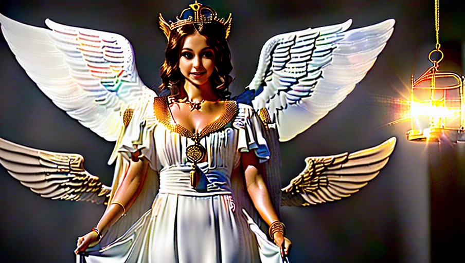 a 64k high detailed photo of body shot of
straight female
HDR
Professional
(((Covered with suit)
((walking with Judge))
((Has dress))
Military
Ultra Detailed
Best Quality
Most Detailed
((Angel
Wings))
Angelic
Lighting
Love
Hope
Magic casting
Crown
Smiling
King
happy
Glory
Warrior
Angels
Angelics
Positivity
Happiness
ecstasy
enraptured
sweaty
saving
God
Royalty
Morality
Goodness
True Good
Power
Force
Authority
Ethical
Saviour
orgasm face
Halo
short Hair
Always and Forever Sentimental
in heat
hot ultra
hot
best
best lighting
tantric
Neutral
Brilliant
Logical
Compassionate
Perfect
Perfection
Exciting
Integrity
Winged
Courage
Purity
Harmony
Beauty mark on upper lip
((Female))
Ethereal Lighting
Celestial Lighting
(((With Judge)
((With God Item))
(In dress)
((God Tech))
with items of power
Judges
Suits
