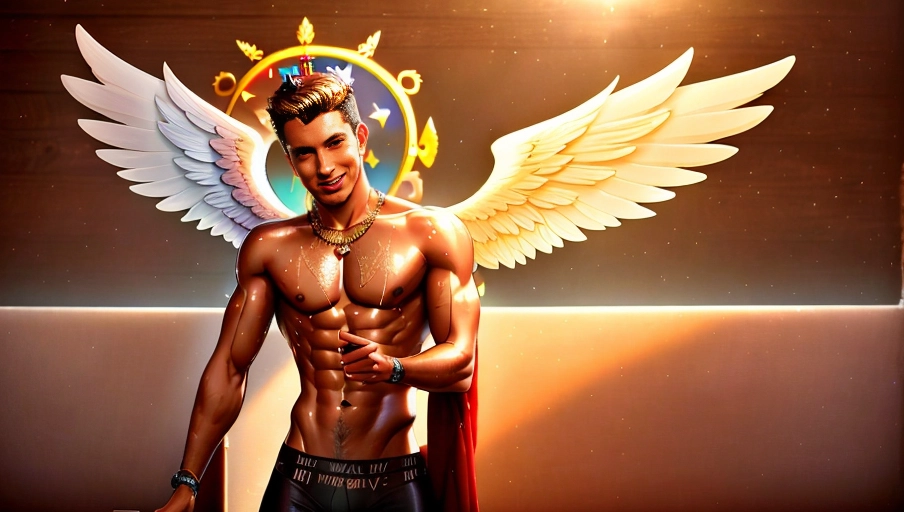 a 8k high detailed photo of body shot
straight male
(((Covered with clothes)))
Ultra Detailed
Best Quality
Most Detailed
((Angel
Wings))
Angelic
Lighting
Love
Hope
Magic casting
Crown
Smiling
King
happy
Glory
Warrior
Angels
Angelics
Positivity
Happiness
ecstasy
enraptured
sweaty
saving
God
Royalty
Morality
Goodness
True Good
Power
Force
Authority
Ethical
Saviour
orgasm face
Halo
short Hair
Always and Forever Sentimental
in heat
hot ultra
hot
best
best lighting
tantric
Neutral
Brilliant
Logical
Compassionate
Perfect
Perfection
Exciting
Integrity
Winged
Courage
Purity
Harmony
Beauty mark on upper lip
((masculine))