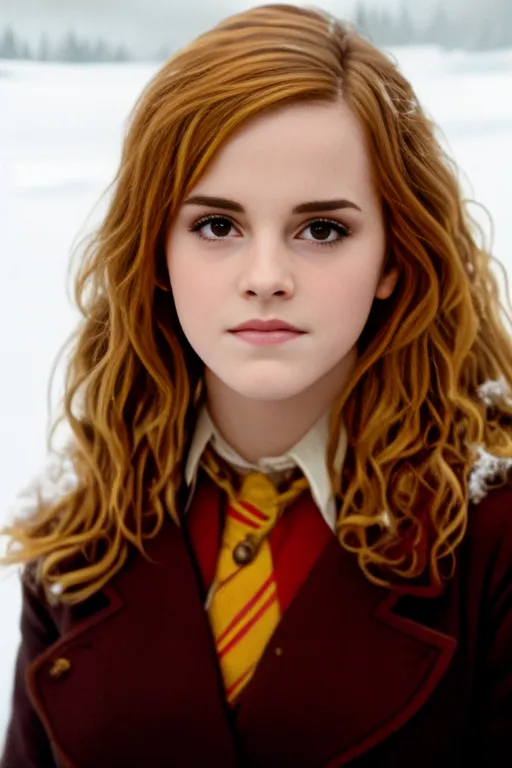 Dopamine Girl Emma Watson As Hermione Granger In Sexy Christmas Clothes Smiling Naked Sexy