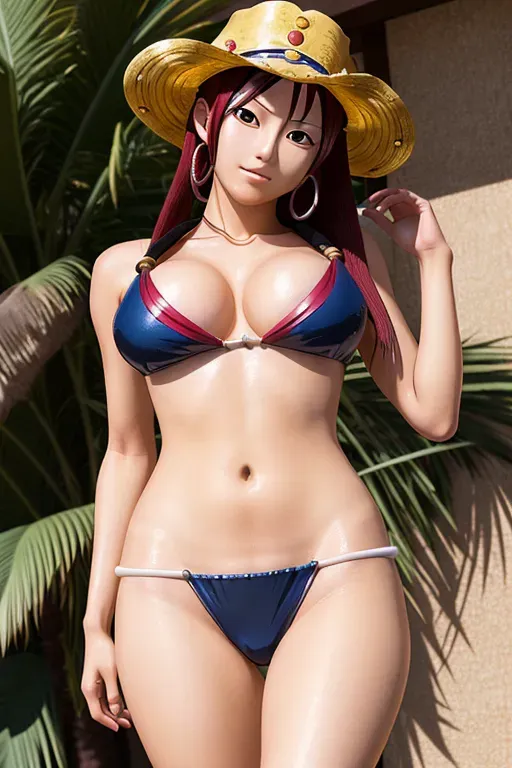 A high quality life like photo of female Yamato from one piece, perfect lighting, beautiful face, textured skin, realistic, human like,