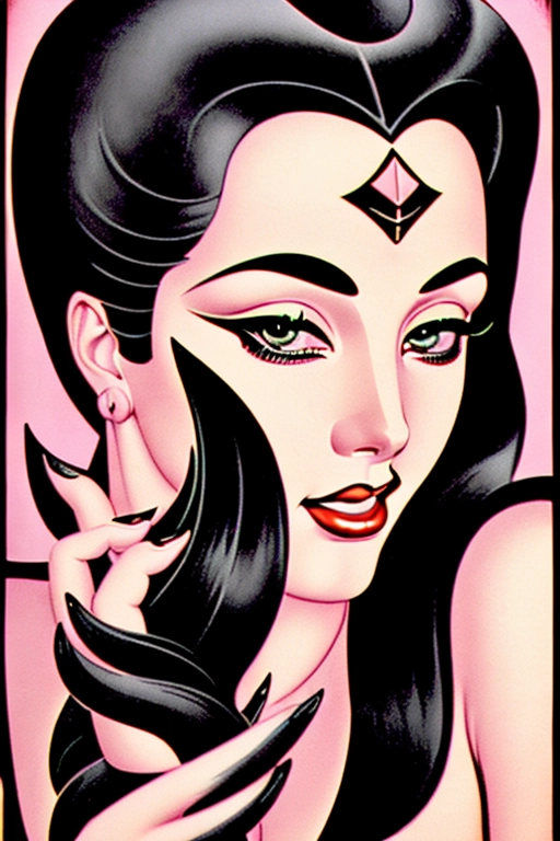 ((((Erotic art deco bad-girl art full color lithograph illustration)))), ((full color)), extreme closeup pov lower lip, sniffing a black rose, gorgeous young nude redhead woman, completely naked, beautiful face, (sexually aroused smile), ((alluring smile)), (((seductive expression))),((((flirting)))), beautiful eyes, ((((looking at me)))),(((looking into my eyes))), (((showing pussy))),((looking at viewer)), in a rose garden full of black roses,