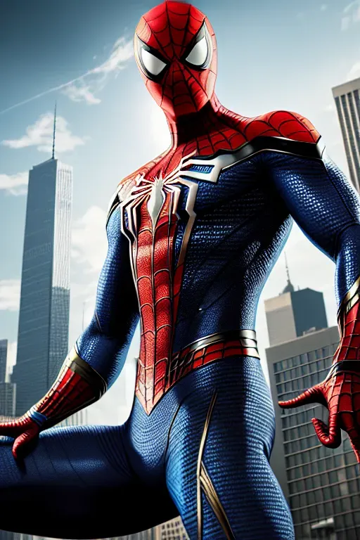 Spiderman, Marvel, detailed, male, anime, 8k wallpaper, best quality, ultra hd, global lighting, hi-resolution, high quality, fighting