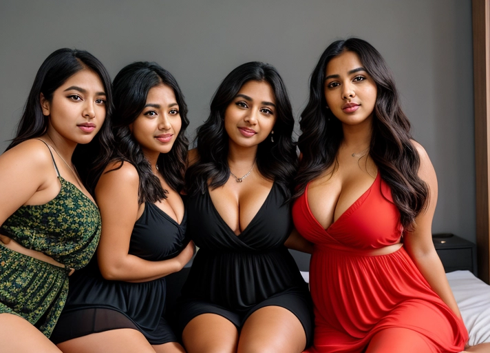 (((3 females))), indians, on a one single bed, busty, fit body, kissing, hugging, round boobs, thick thighs, flat bellies,
loose dress, oversized dress, black dress, dress exposing cleavage and knees, transparent dress,
sundress, sun-dress,
UHD, HDH, HDR, 8k, 16k, 32k,