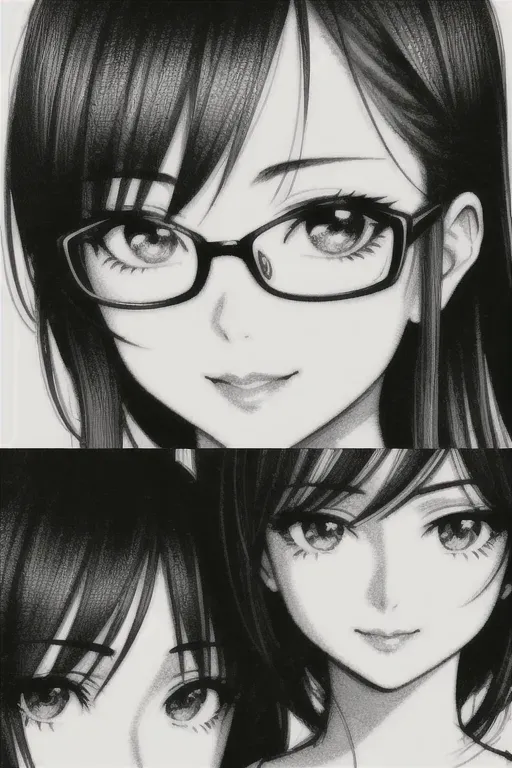 a drawing of two women sketched on paper, in the style of quirky expressions, rusticcore, chiaroscuro sketches, yosuke ueno, rough clusters, close up, comical caricatures