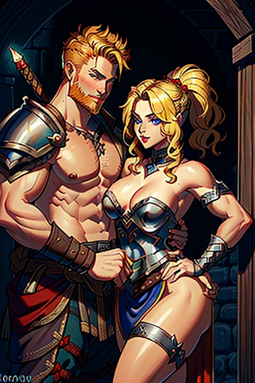 Two people, a twisted realism fantasy setting, a sexy story book princess and a dashing Nordic warrior having graphic sex, a beautiful and cute damsel princess, blonde, thicc curvy, sexualy aroused, captive, in a dungeon, tattered pink princess dress, waiting eagerly for a strong dashing warrior barbarian in the fireground to fuck her, a muscular warrior man, red hair and beard, well endowed, viking armor, ((high definition)), ((4k quality)), ((excellent lighting)), ((great shading)), ((pristine detail)), ((really clear picture)), ((beautiful vibrant colors)), ((accurate at lower prompt guidence)), ((ultra realistic)), (((five fingers per hand))), (((two arms per person))), (((two legs per person))), (((two hands per person))), (((two feet per person))), ((((100 percent according to prompt))))