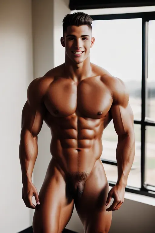 ultrawide shot, 20 year old, a fitness model, athletic, naked, black, wedding, day time, natural light, happy, 8k, professional
